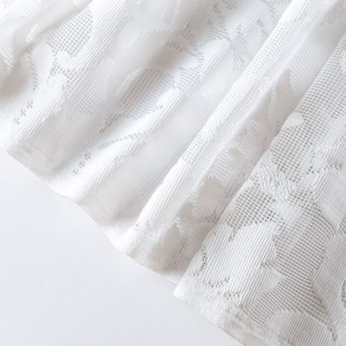 Тюль жаккардовый h-280 см Т272-01-31 белый однотонный