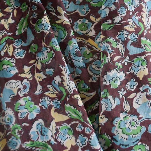 Батист 003-12207 шоколадный принтованный