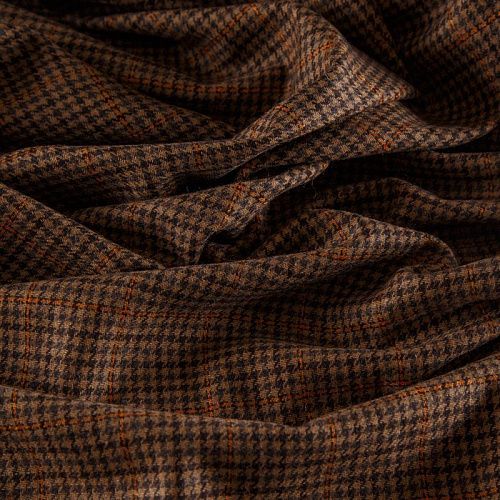 Ткань костюмная 025-14424 корица принтованный