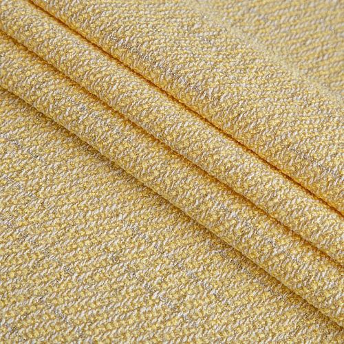 Твид с люрексом Escada 052-16569 разбеленный желтый