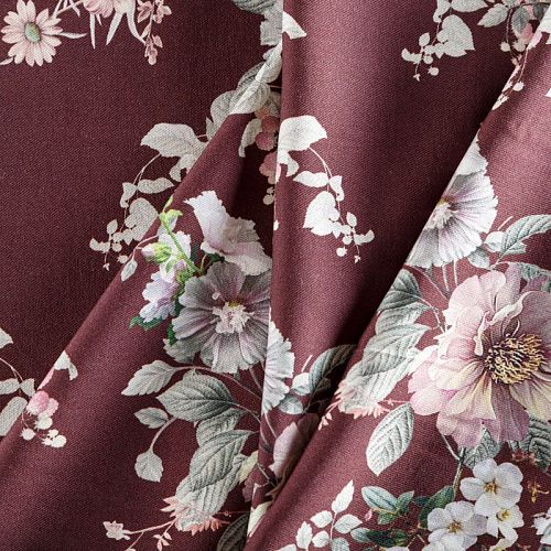 Твил-штапель 069-06476 марсала принтованный