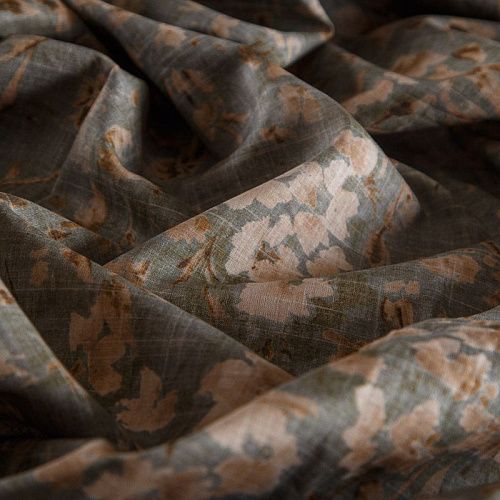 Хлопок 063-14630 серый хаки принтованный