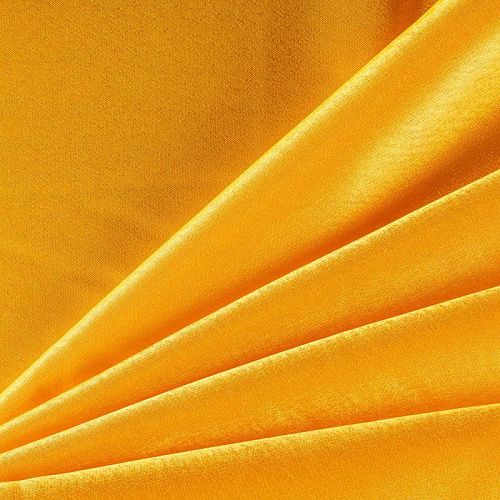 Креп-сатин К33-910 шафрановый однотонный