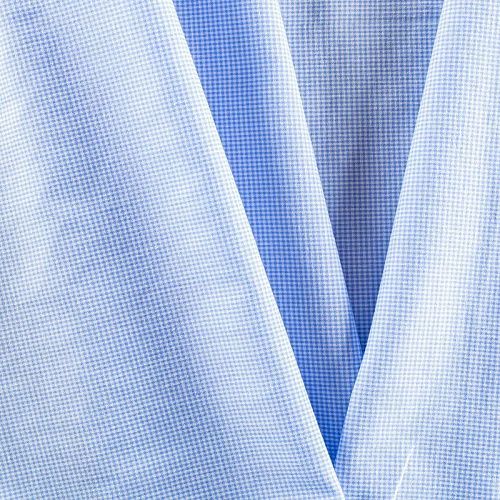 Лен натуральный 035-01482 голубой принтованный