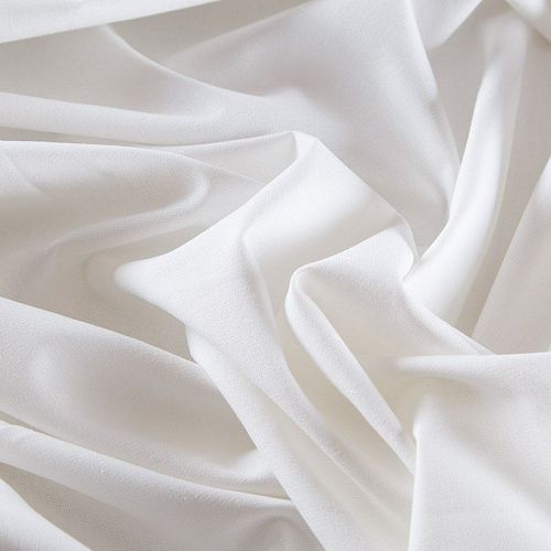 Лен-вискоза 035-13100 молочный однотонный