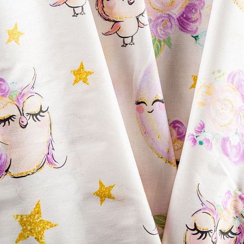 Перкаль 007-03506 кремовый принтованный