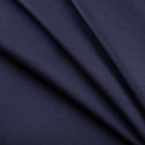 Коттон стрейч 063-20380 темно-синий однотонный