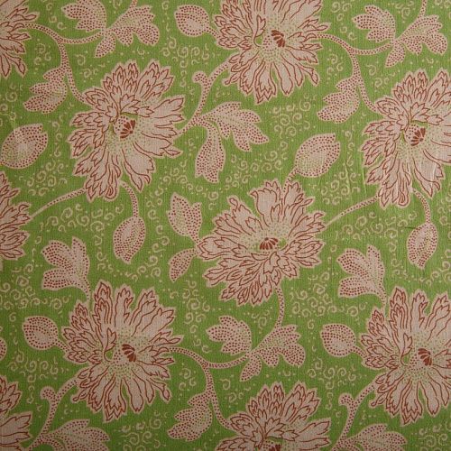 Батист 003-16631 зеленый принтованный