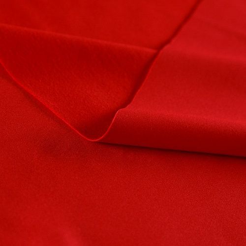 Трикотаж 056-15576 оранжево-красный однотонный