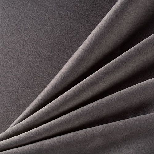 Креп-сатин К33-577 серо-бежевый однотонный