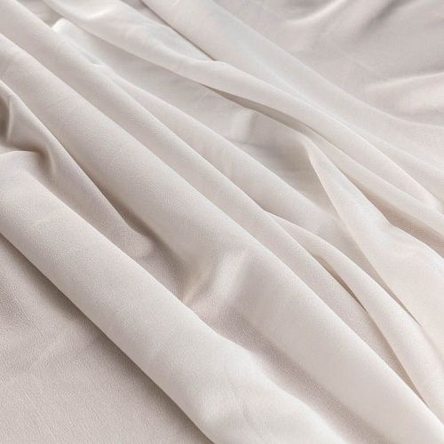 Крепдешин синтетический К28-981 айвори однотонный