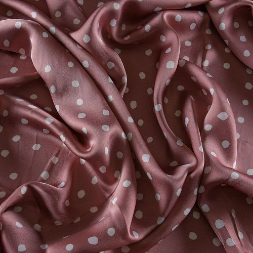 Креп-атлас 001-11925 пудрово-розовый принтованный