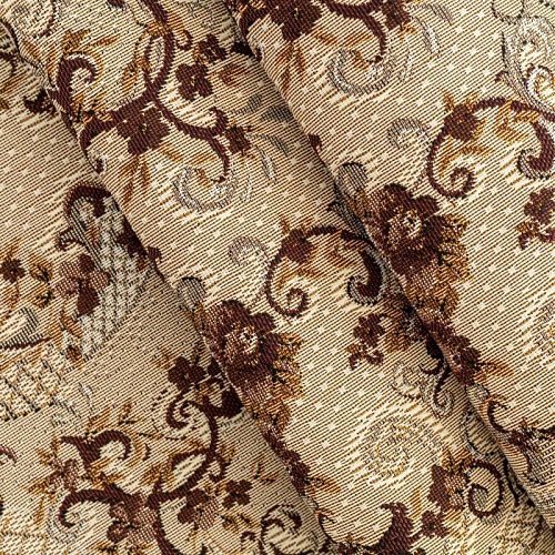 Гобелен гостиный 513-02-58 бежевый цветочная корзина