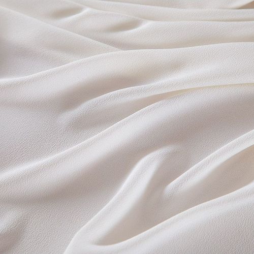 Крепдешин натуральный Michael Kors 028-16116 молочный однотонный