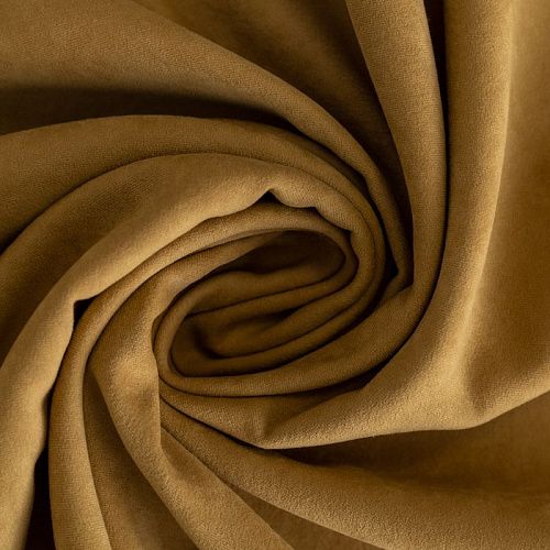 Замша портьерная h-290 см Т417-02-31 горчичный однотонный