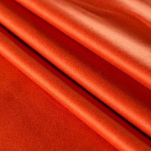 Ткань пальтовая 040-09416 темно-мандариновый однотонный