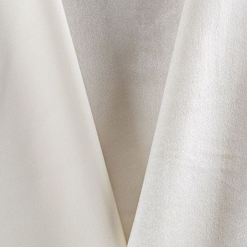 Ткань микровелюр 09-02-08944 жемчужно-белый однотонный