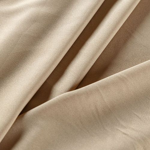 Крепдешин синтетический 029-07355 бежевый однотонный