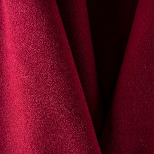 Ткань пальтовая К25-103 вишневый однотонный