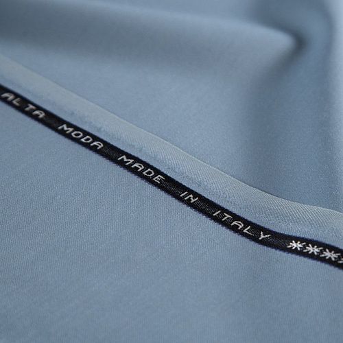 Ткань костюмная 025-16152 пыльно-голубой однотонный