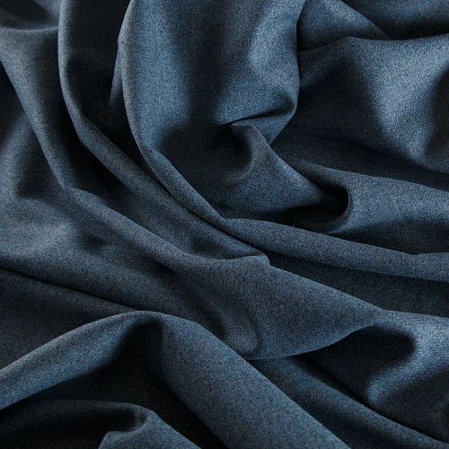 Ткань костюмная  025-14440 сине-голубой меланж