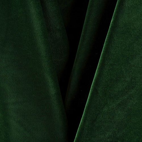 Бархат К26-302 зеленый однотонный