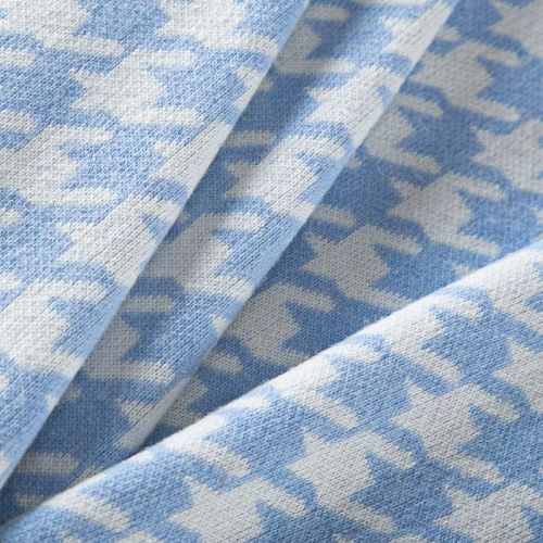 Трикотаж шерстяной вязаный 056-19824 бело-голубой