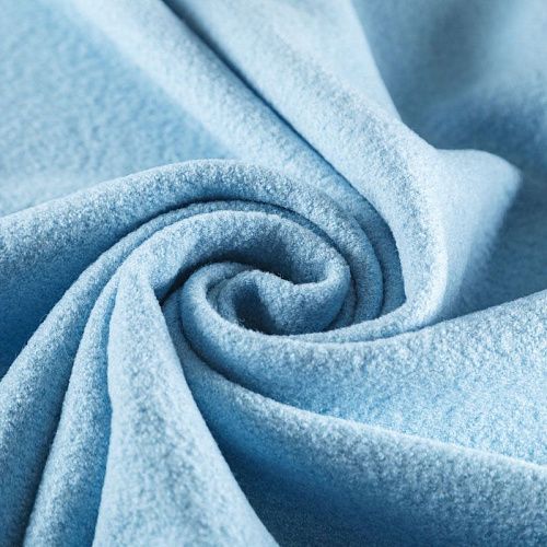 Букле 006-06424 голубой однотонный