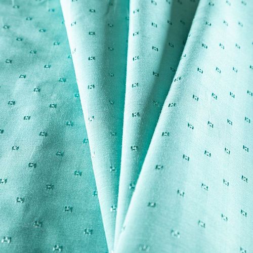 Ткань портьерная жаккард 02-02-03991 бирюзовый