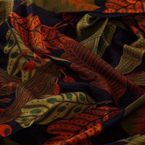 Трикотаж 056-16319 черный принтованный