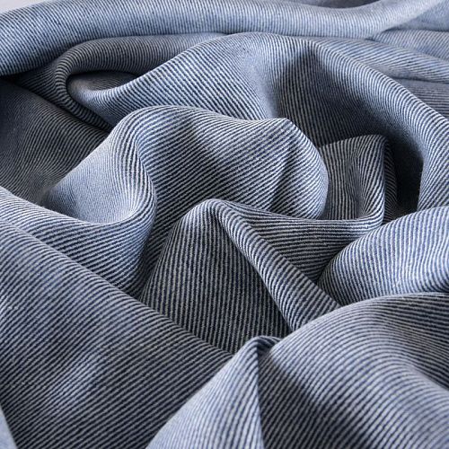 Лен натуральный 035-11701 голубой деним