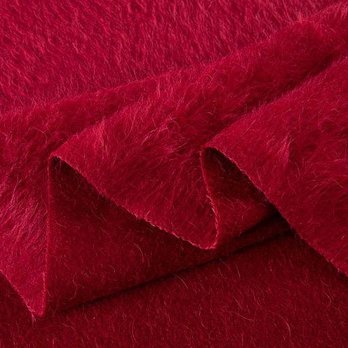 Альпака пальтовая 040-20109 красно-малиновый