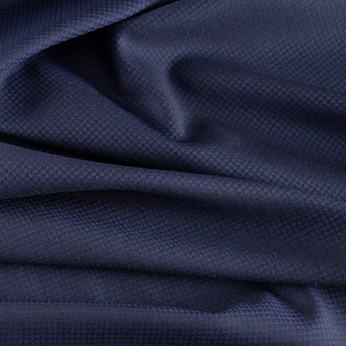 Шерсть костюмная 025-20176 темно-синий жаккардовый