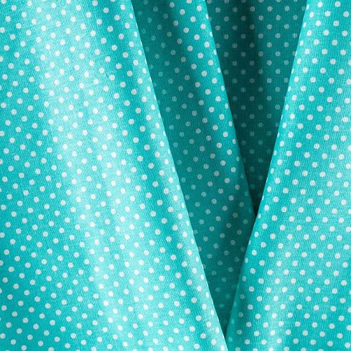 Бязь 007-00646 мятно-бирюзовый принтованный