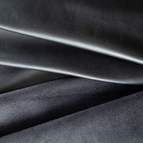 Экокожа на замше 070-00351 черный однотонный