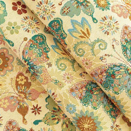 Гобелен гостиный 513-02-67 песочный бабочки