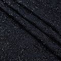 Трикотаж вязаный с вышивкой и пайетками 056-20760 черный