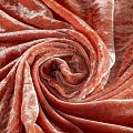 Бархат К22-137 терракотовый однотонный
