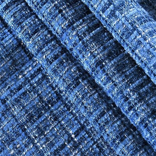 Твид шанель 052-10707 насыщенный голубой