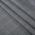 Шерсть костюмная стрейч 025-19942 светло-серый клетка