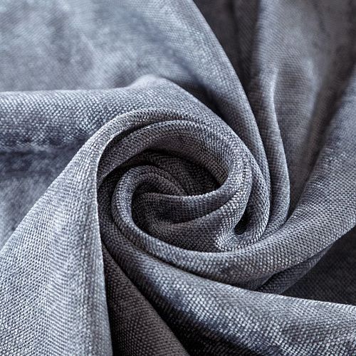 Ткань портьерная шенилл h-300 см 21-02-00795 серый однотонный