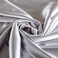 Сатин стрейч 001-07042 серебристо-серый однотонный