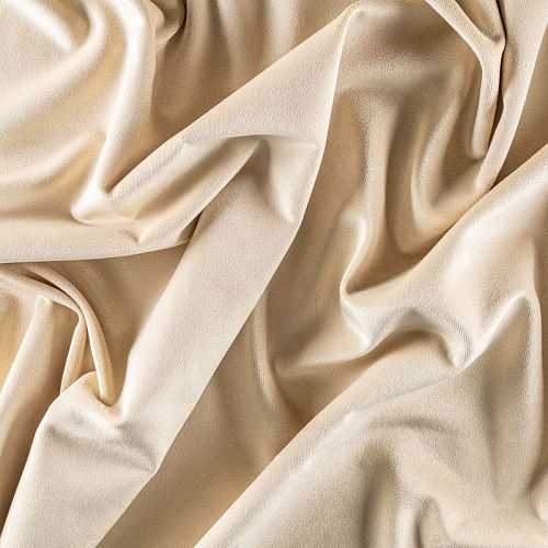 Ткань портьерная бархат 529-02-149 шампань однотонный