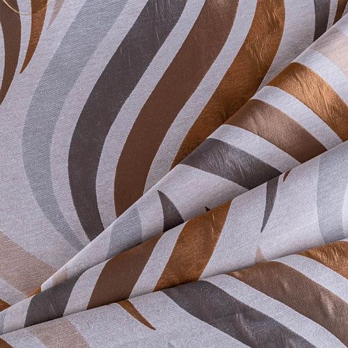 Ткань портьерная жаккард Т239-02-02 экрю