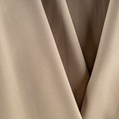 Габардин К09-255 серо-бежевый однотонный