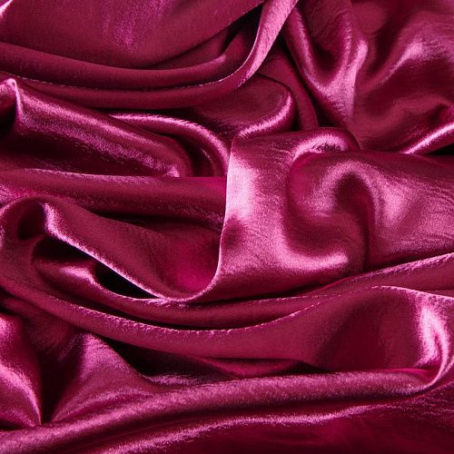 Креп-сатин крэш 001-13654 фуксия однотонный