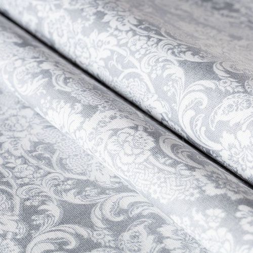 Бязь 007-00689 серый принтованный