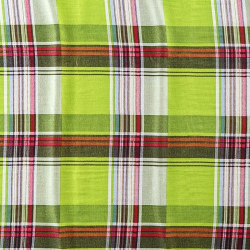 Штапель 069-08317 салатовый принтованный