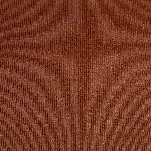 Вельвет стрейч 008-20769 медно-рыжий однотонный