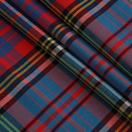 Ткань костюмная 025-14701 сине-голубой мультиколор